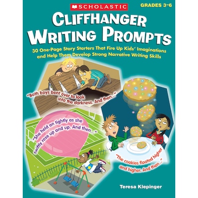 Scholastic Teaching Solutions Cliffhanger Writing Prompts Book, Pack of 2 (SC-531511-2)