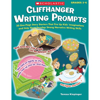 Scholastic Teaching Solutions Cliffhanger Writing Prompts Book, Pack of 2 (SC-531511-2)