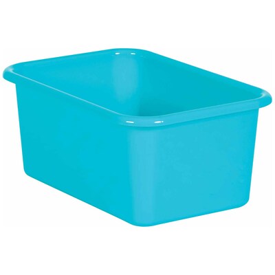 Teacher Created Resources® Plastic Storage Bin, 7.75 x 11.38 x 5, Teal, Pack of 6 (TCR20381-6)