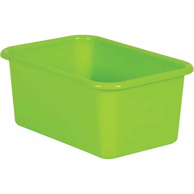 Teacher Created Resources® Plastic Storage Bin, 7.75" x 11.38" x 5", Lime, Pack of 6 (TCR20382-6)