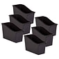 Teacher Created Resources® Plastic Book Bin , 5.5" x 11.38" W x 7.5", Black, Pack of 6 (TCR20386-6)