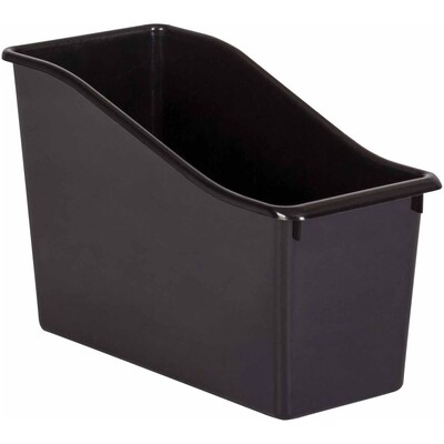 Teacher Created Resources® Plastic Book Bin , 5.5 x 11.38 W x 7.5, Black, Pack of 6 (TCR20386-6)