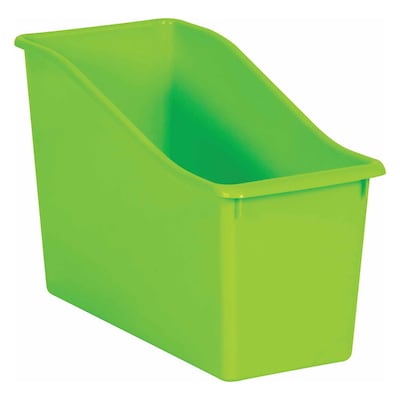 Teacher Created Resources® Plastic Book Bin , 5.5" x 11.38" W x 7.5", Lime, Pack of 6 (TCR20388-6)