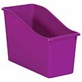 Teacher Created Resources® Plastic Book Bin , 5.5 x 11.38 W x 7.5, Purple, Pack of 6 (TCR20389-6)