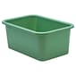 Teacher Created Resources® Plastic Storage Bin, Small, 7.75" x 11.38" x 5" , Eucalyptus Green, Pack of 6 (TCR20396-6)