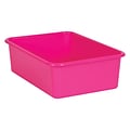 Teacher Created Resources® Plastic Storage Bin, Large, 16.25 x 11.5 x 5, Pink, Pack of 3 (TCR2040