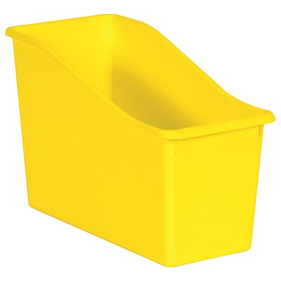 Teacher Created Resources® Plastic Book Bin, 5.5 x 11.38 x 7.5, Yellow, Pack of 6 (TCR20423-6)