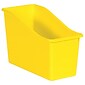 Teacher Created Resources® Plastic Book Bin, 5.5" x 11.38" x 7.5", Yellow, Pack of 6 (TCR20423-6)