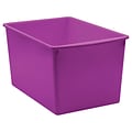 Teacher Created Resources® Plastic Multi-Purpose Bin, 14 x 9.25 x 7.5, Purple, Pack of 3 (TCR2042