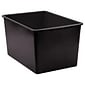 Teacher Created Resources® Plastic Multi-Purpose Bin, 14" x 9.25" x 7.5", Black, Pack of 3 (TCR20427-3)