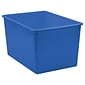 Teacher Created Resources® Plastic Multi-Purpose Bin, 14 x 9.25 x 7.5, Blue, Pack of 3 (TCR20430-