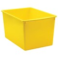 Teacher Created Resources® Plastic Multi-Purpose Bin, 14 x 9.25 x 7.5, Yellow, Pack of 3 (TCR2043