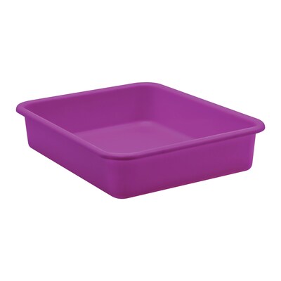 Teacher Created Resources® Plastic Letter Tray, 14" x 11.5" x 3", Purple, Pack of 6 (TCR20433-6)