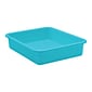 Teacher Created Resources® Plastic Letter Tray, 14" x 11.5" x 3", Teal, Pack of 6 (TCR20435-6)