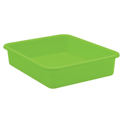 Teacher Created Resources® Plastic Letter Tray, 14" x 11.5" x 3", Lime, Pack of 6 (TCR20436-6)