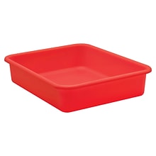 Teacher Created Resources® Plastic Letter Tray, 14 x 11.5 x 3, Red, Pack of 6 (TCR20438-6)