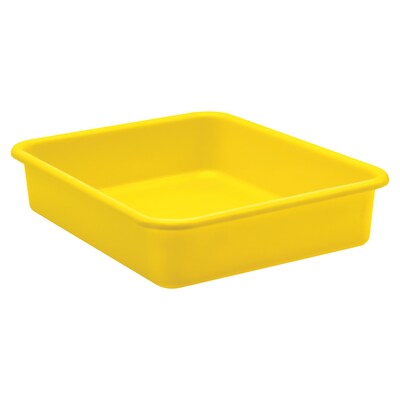 Teacher Created Resources® Plastic Letter Tray, 14" x 11.5" x 3", Yellow, Pack of 6 (TCR20440-6)