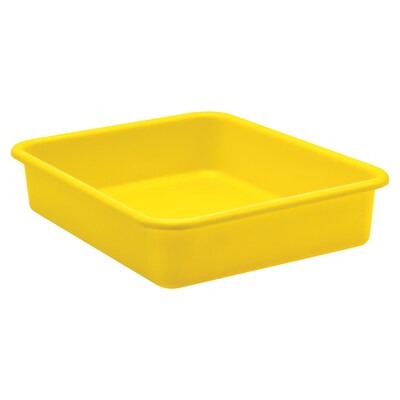 Teacher Created Resources® Plastic Letter Tray, 14 x 11.5 x 3, Yellow, Pack of 6 (TCR20440-6)