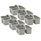 Teacher Created Resources® Plastic Storage Caddy, 9" x 9.25" x 5.25", Gray, Pack of 6 (TCR20441-6)