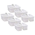 Teacher Created Resources® Plastic Storage Caddy, 9 x 9.25 x 5.25, White, Pack of 6 (TCR20445-6)