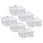 Teacher Created Resources® Plastic Storage Caddy, 9" x 9.25" x 5.25", White, Pack of 6 (TCR20445-6)