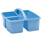 Teacher Created Resources® Plastic Storage Caddy, 9" x 9.25" x 5.25", Light Blue, Pack of 6 (TCR20446-6)