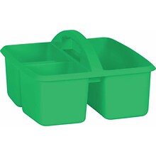 Teacher Created Resources® Plastic Storage Caddy, 9 x 9.25 x 5.25, Green, Pack of 6 (TCR20904-6)