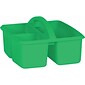 Teacher Created Resources® Plastic Storage Caddy, 9" x 9.25" x 5.25", Green, Pack of 6 (TCR20904-6)