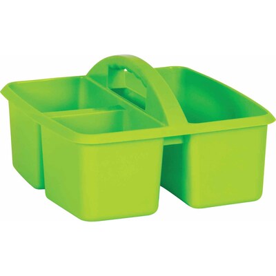 Teacher Created Resources® Plastic Storage Caddy, 9 x 9.25 x 5.25, Lime, Pack of 6 (TCR20905-6)