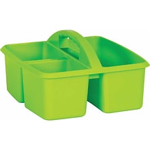Teacher Created Resources® Plastic Storage Caddy, 9 x 9.25 x 5.25, Lime, Pack of 6 (TCR20905-6)