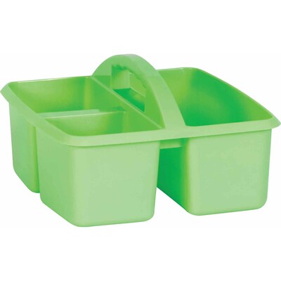 Teacher Created Resources® Plastic Storage Caddy, 9" x 9.25" x 5.25", Mint, Pack of 6 (TCR20906-6)