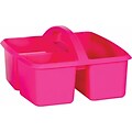 Teacher Created Resources® Plastic Storage Caddy, 9 x 9.25 x 5.25, Pink, Pack of 6 (TCR20908-6)