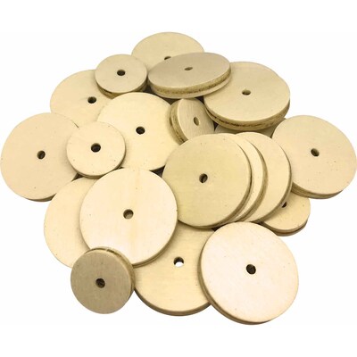 Teacher Created Resources STEM Basics: Wooden Wheels, 60/Pack, 3 Packs/Bundle (TCR20940-3)