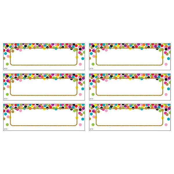 Teacher Created Resources® Confetti Labels Magnetic Accents, Pack of 20 (TCR77013)