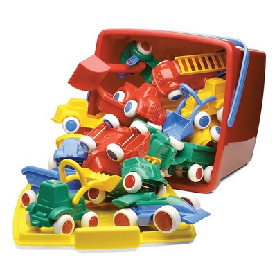 VikingToys Maxi Vehicles Bucket, 18 Assorted Pieces, 1-5 Years (VKT41560)