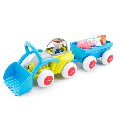 VikingToys Tractor with Trailer & Animals, 1-5 Years (VKT781234)