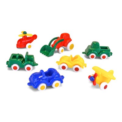 VikingToys Mini Chubbies, Mixed Vehicles, 7 Pieces, 1-5 Years (VKT81119)