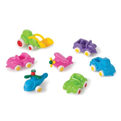 VikingToys Mini Chubbies, Pastel, Mixed Vehicles, 7 Pieces, 1-5 Years (VKT81129)