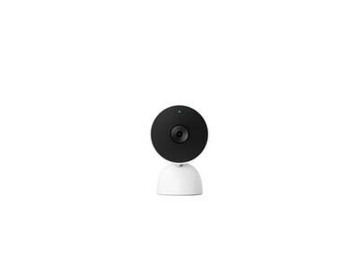 Google Nest GA01998-US Wired Indoor Camera with Motion Detection and Night Vision, White