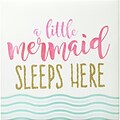 Linden Avenue Wall Art A Little Mermaid Sleeps Here 12 x 12 (AVE10117)