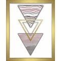 Linden Avenue Wall Art 3 TRIANGLES-BLUSH 8 x 10 (AVE10363)