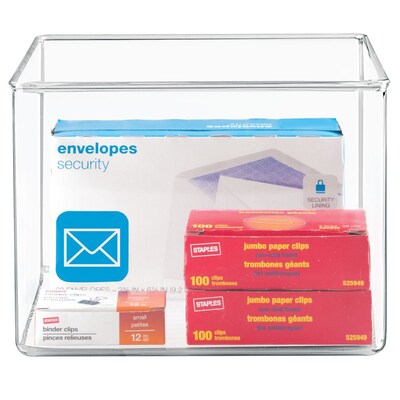 InterDesign Binz Office Storage Set, Clear, 4/Pack (71230M4)