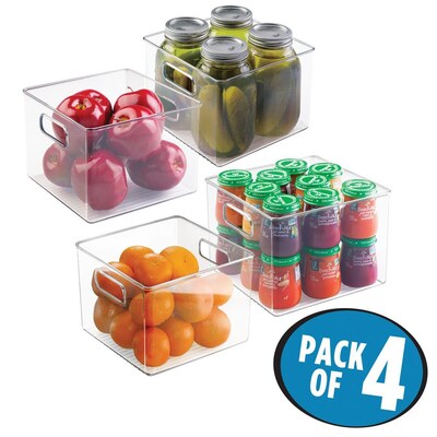 InterDesign Binz Office Storage Set, Clear, 4/Pack (71230M4)