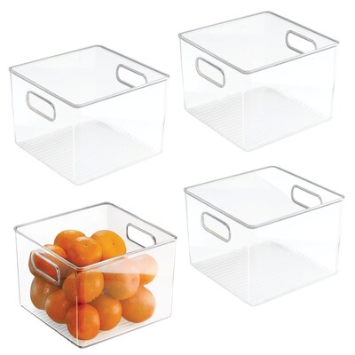 InterDesign Binz Office Storage Set, Clear, 4/Pack (71230M4)