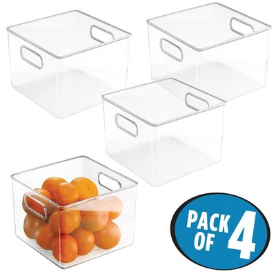 InterDesign Binz Office Storage Set, Clear, 4/Pack (71230M4)