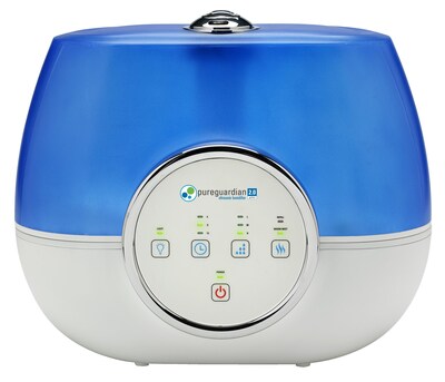 PureGuardian Ultrasonic Cool & Warm Mist Console Humidifier, 2-Gallon, White/Blue (H4810AR)