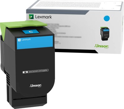 Lexmark 800S2 Cyan Standard Yield Toner Cartridge (80C0S20)