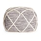 Anji Mountain Fabric Pouf Ottoman, Gray (AMBPF053-2014)