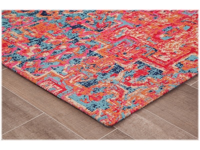 Anji Mountain Rug'd Merida Carpet & Hard Floor Chair Mat, 36" x 48'', Low-Pile, Multicolored (AMB9001S)