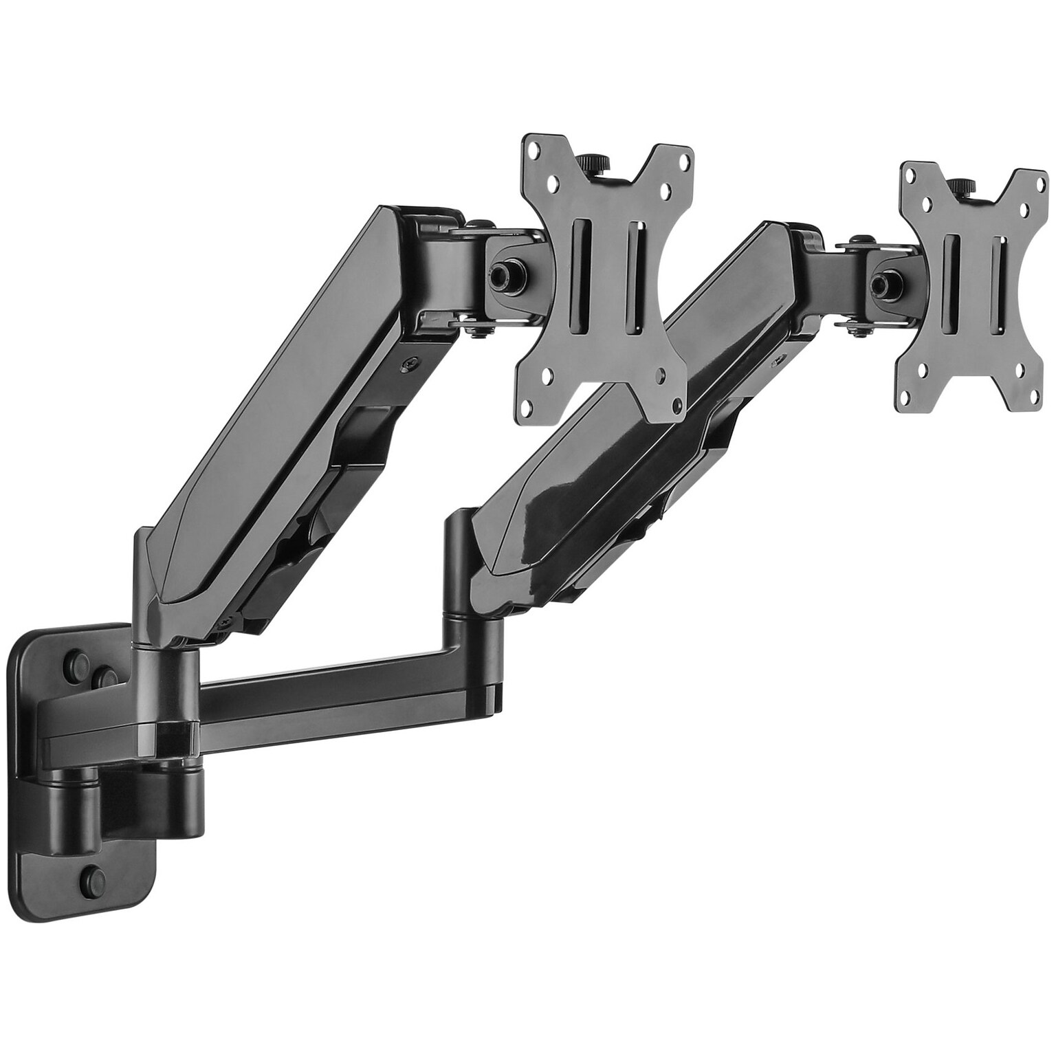 Mount-It! Adjustable Dual Monitor Wall Mount, Up to 32, Black (MI-1766B)